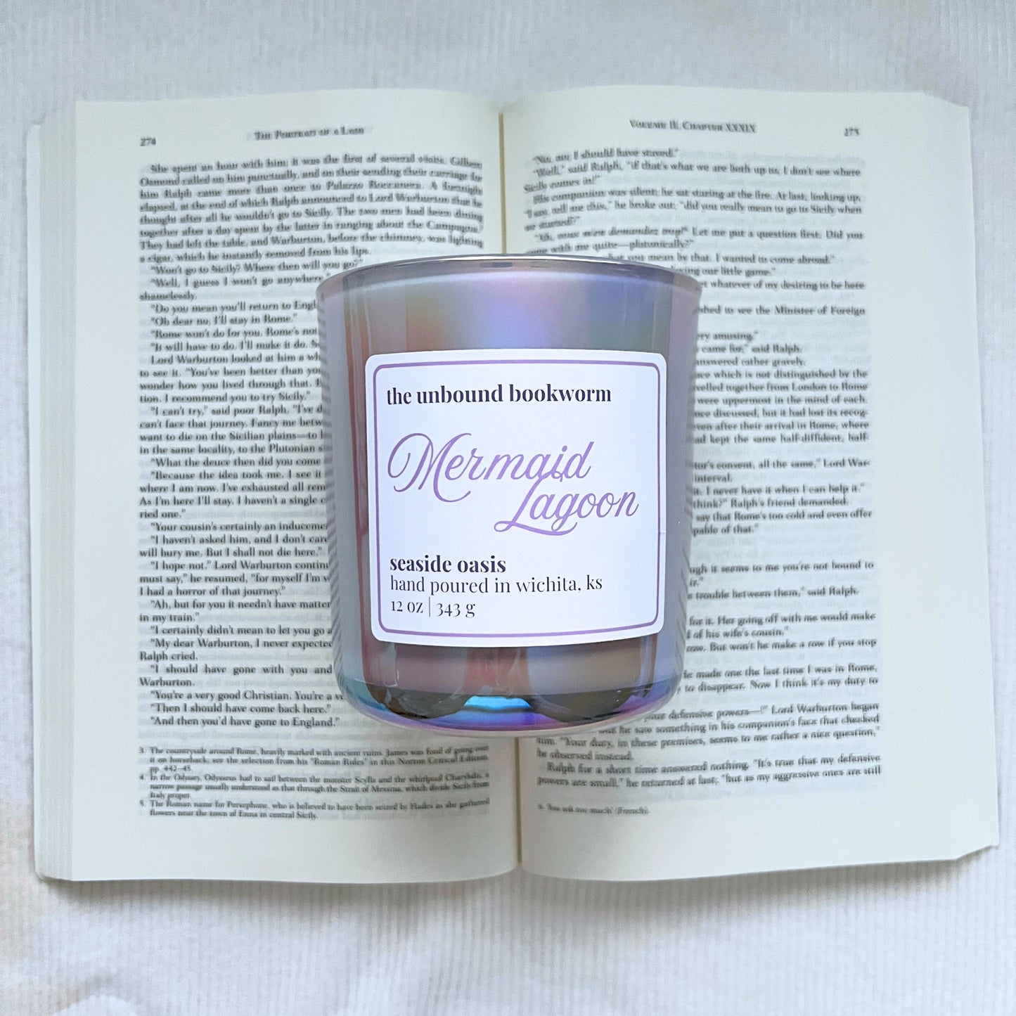 Mermaid Lagoon Luxury Bookish Candle