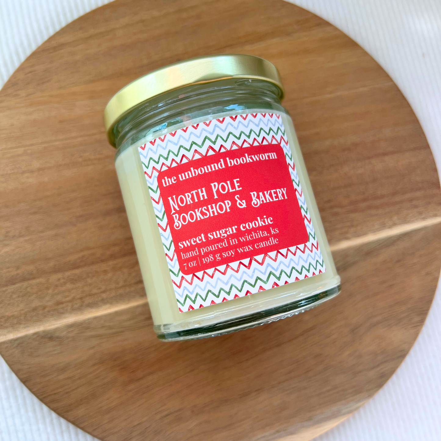 North Pole Bookshop & Bakery | 7 oz Soy Book Candle