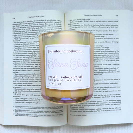 Siren Song Luxury Bookish Candle