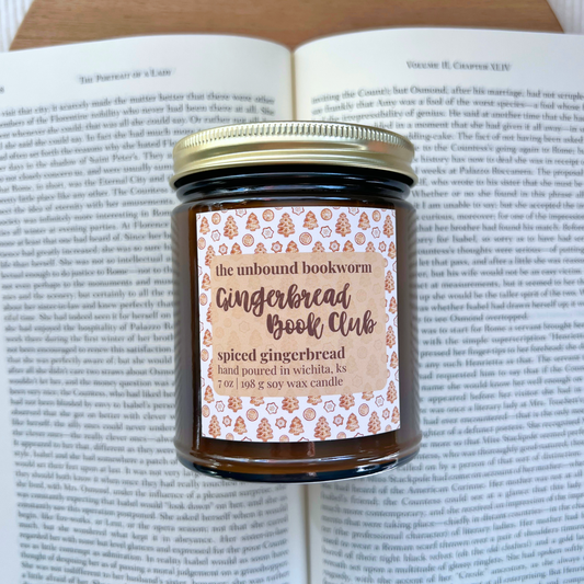 Gingerbread Book Club | 7 oz Soy Book Candle