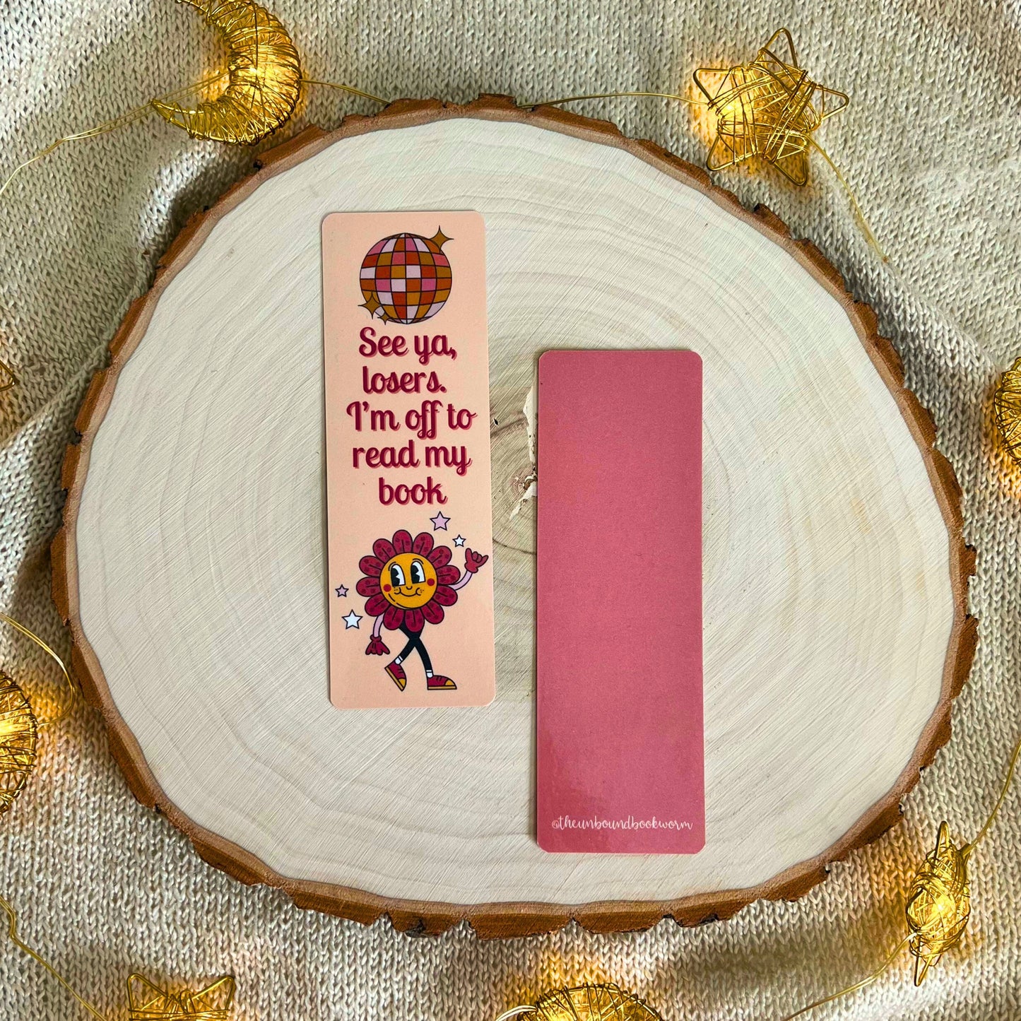 See Ya Losers | Sassy Retro Pink Bookmark