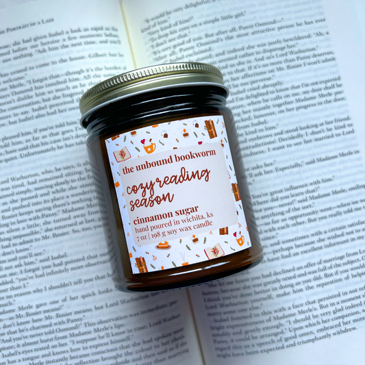 Cozy Reading Season Fall Candle | 7 oz Soy Candle