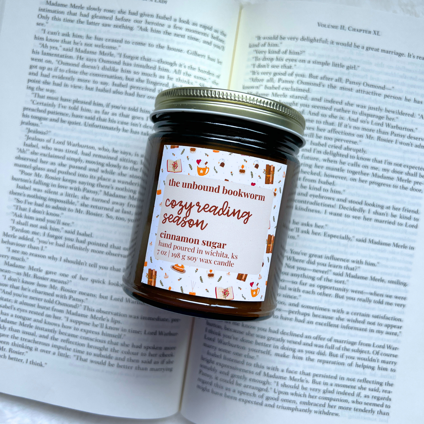 Cozy Reading Season Fall Candle | 7 oz Soy Candle