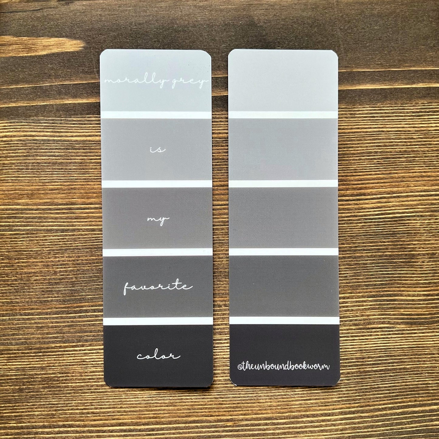 Morally Grey Aesthetic Soft-Touch Bookmark