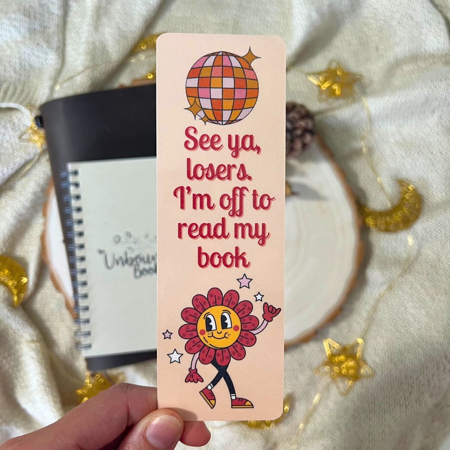 See Ya Losers | Sassy Retro Pink Bookmark