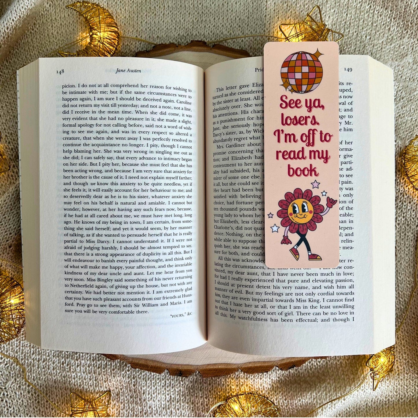 See Ya Losers | Sassy Retro Pink Bookmark