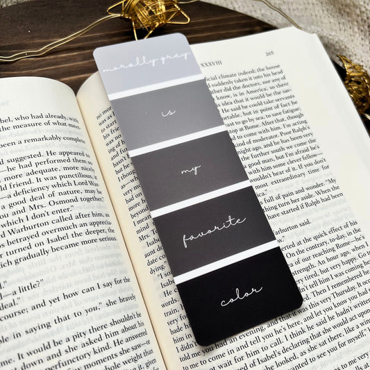 Morally Grey Aesthetic Soft-Touch Bookmark