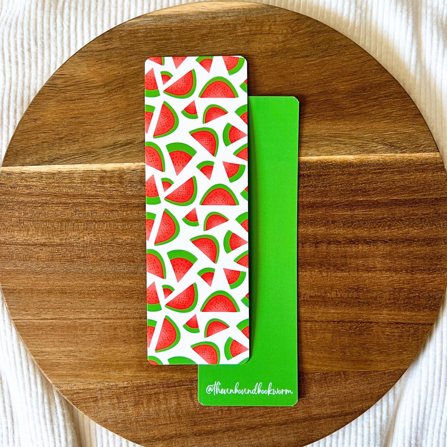 Watermelon Sugar Soft-Touch, Double-Sided Bookmark
