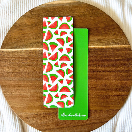 Watermelon Sugar Soft-Touch, Double-Sided Bookmark