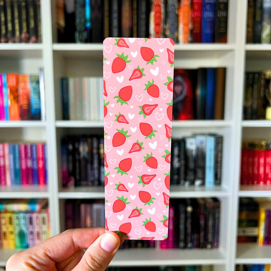 Sweet Strawberry Soft-Touch Bookmark