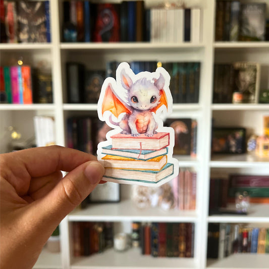Book Dragon Kindle Sticker