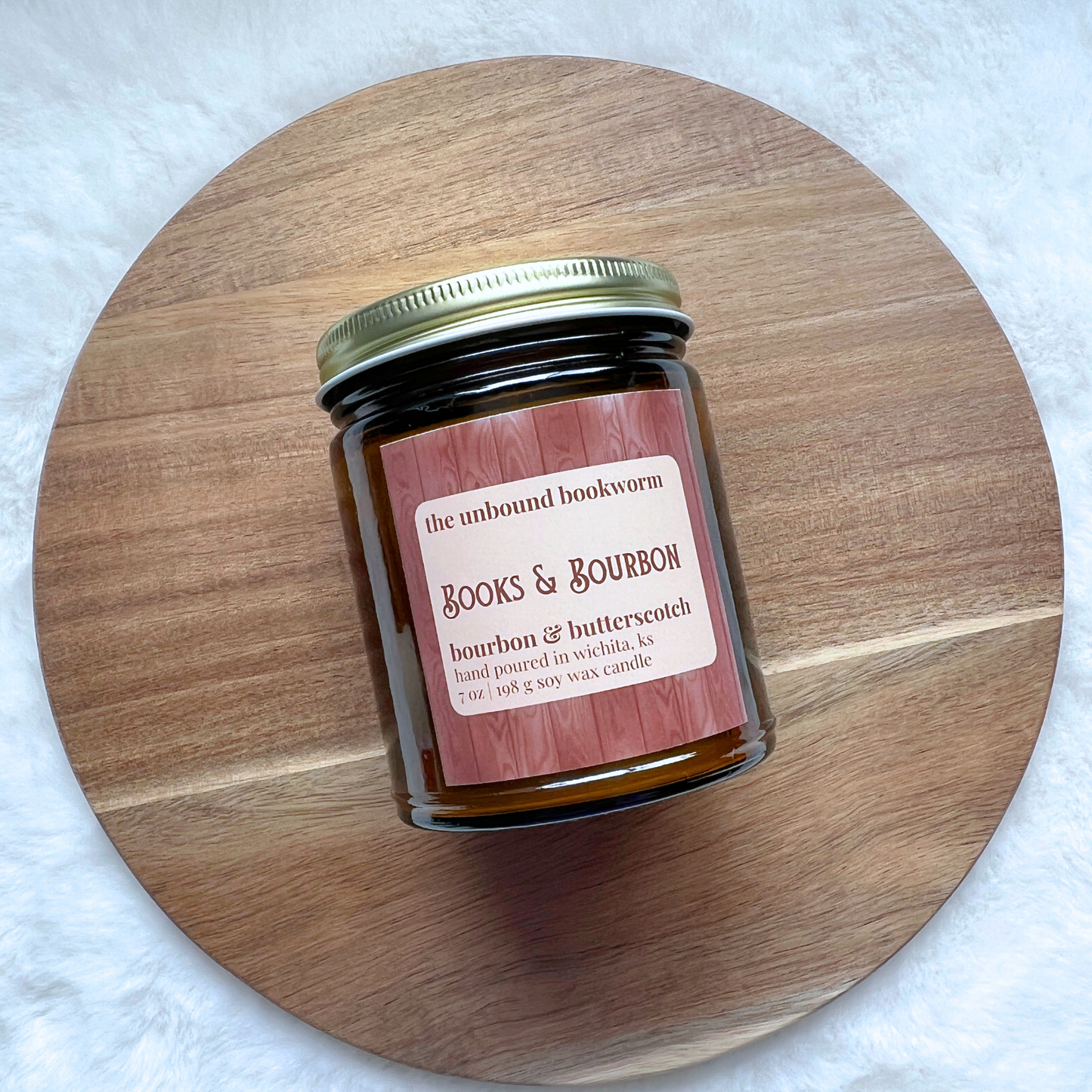 Books & Bourbon Fall Candle | 7 oz Soy Candle