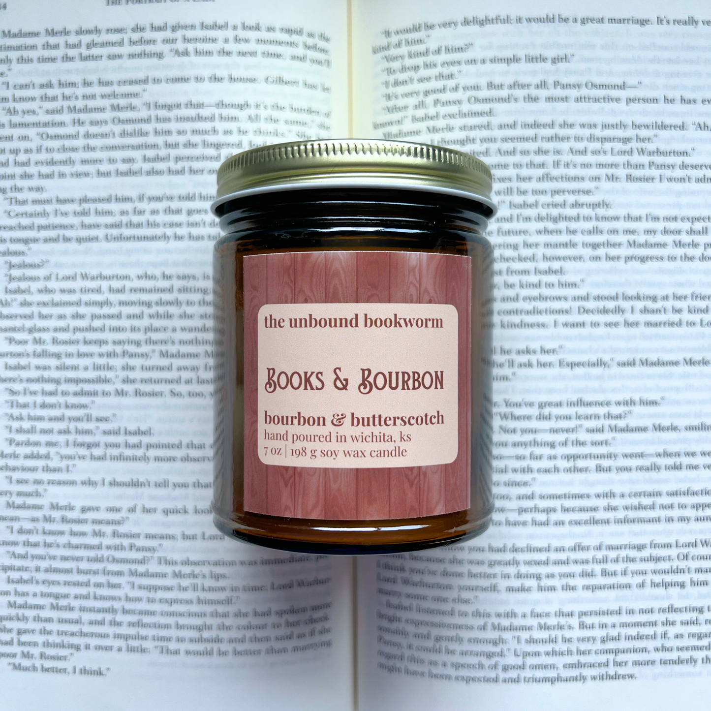 Books & Bourbon Fall Candle | 7 oz Soy Candle