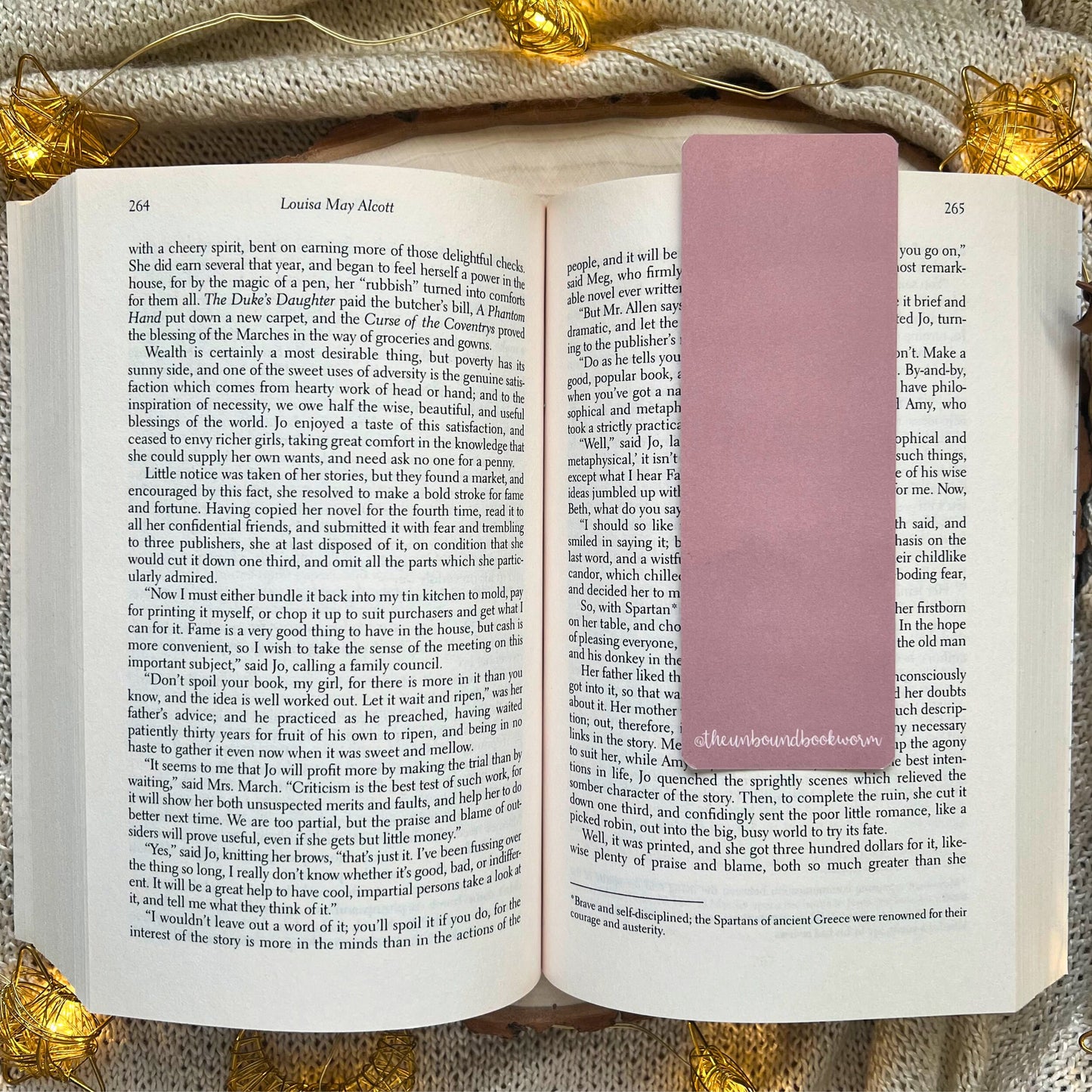 Celestial Pink Laminated Bookmark