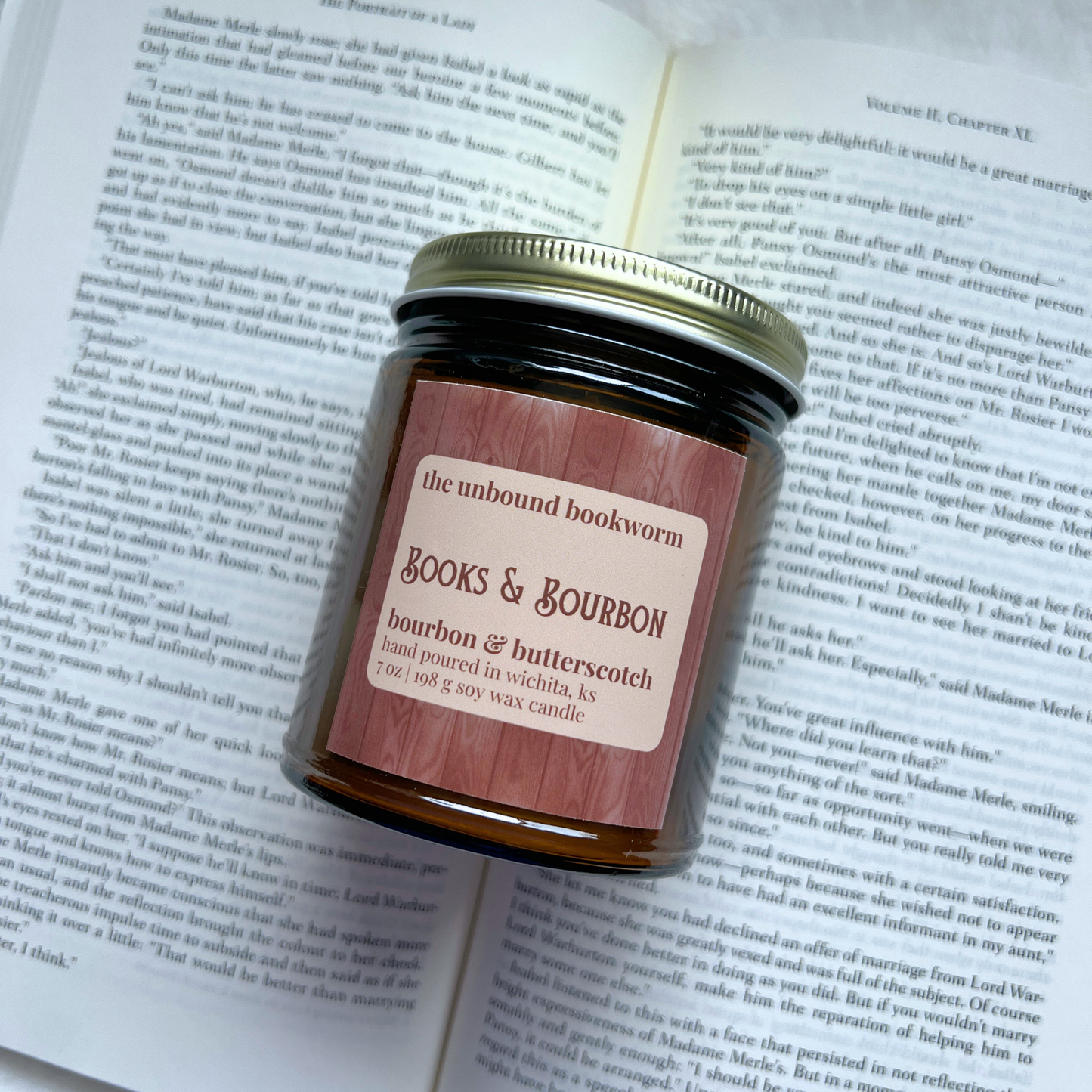 Books & Bourbon Fall Candle | 7 oz Soy Candle