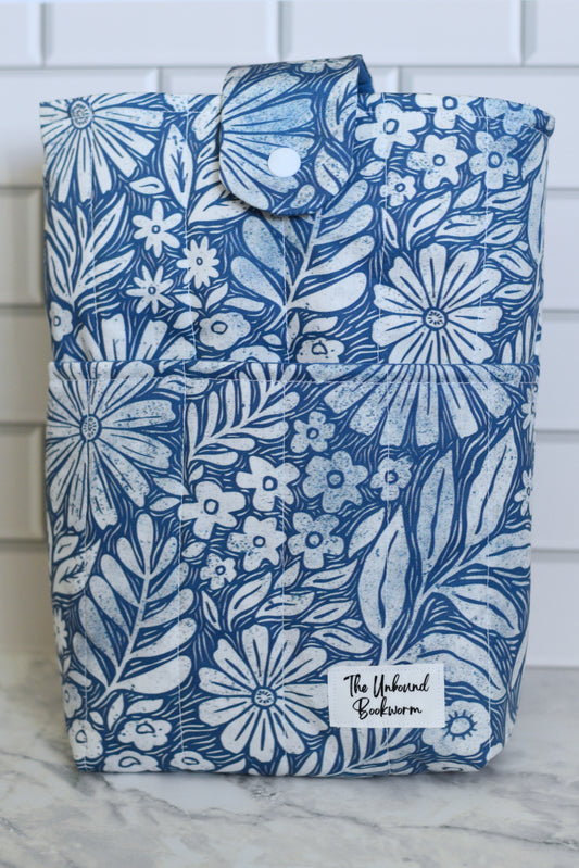 Blue Floral Kindle & Book Sleeve