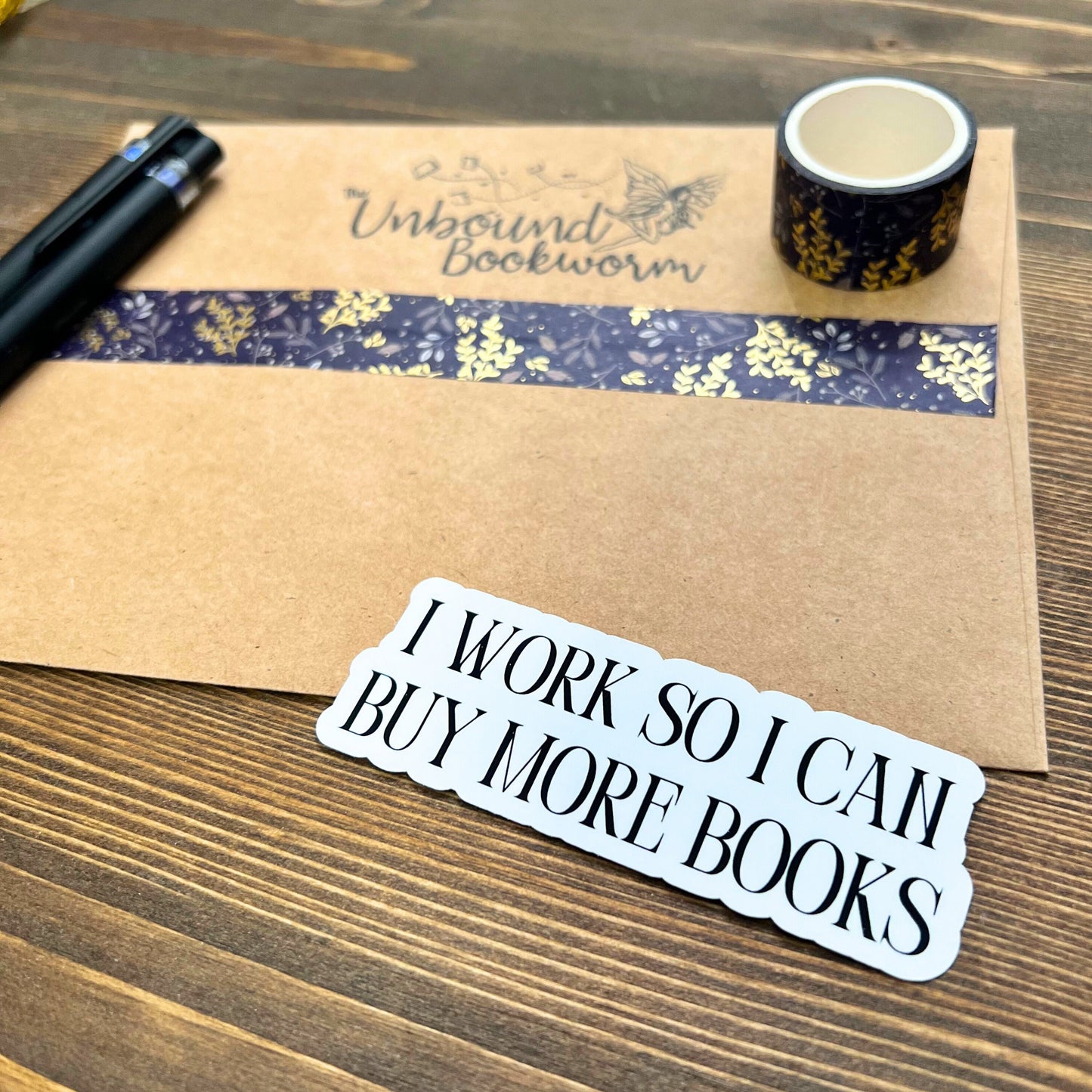 I Work So I Can Buy More Books Bookish Sticker