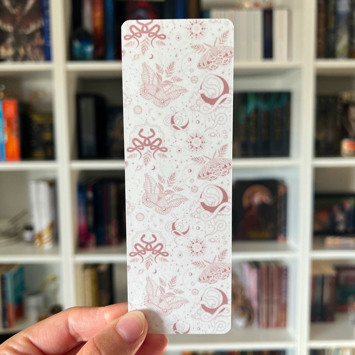Celestial Pink Laminated Bookmark