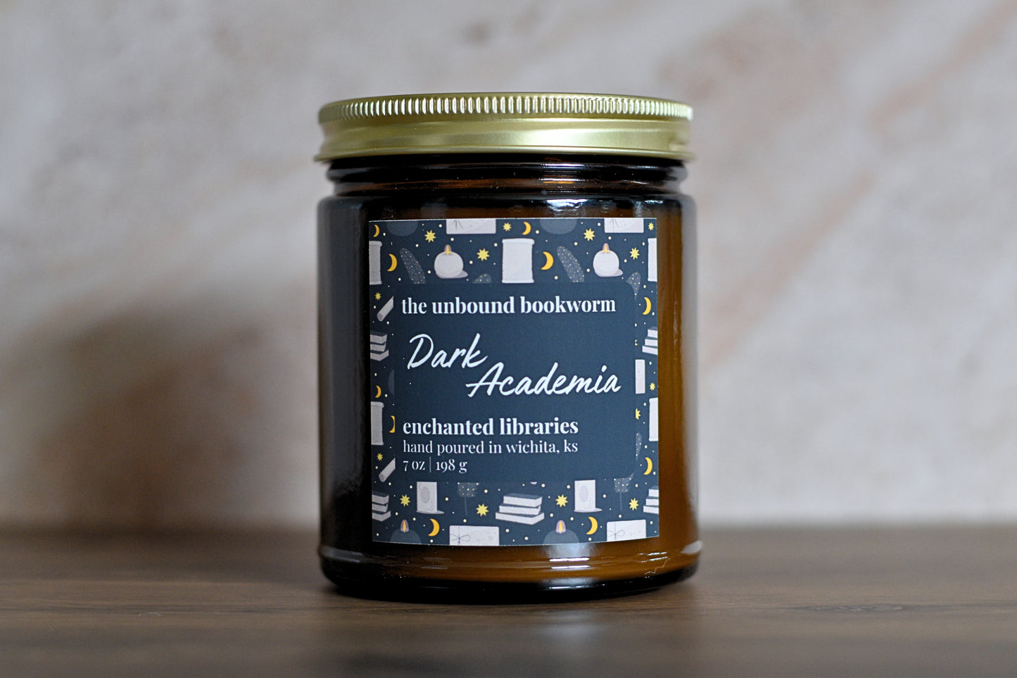 Dark Academia-Themed Bookish Candle