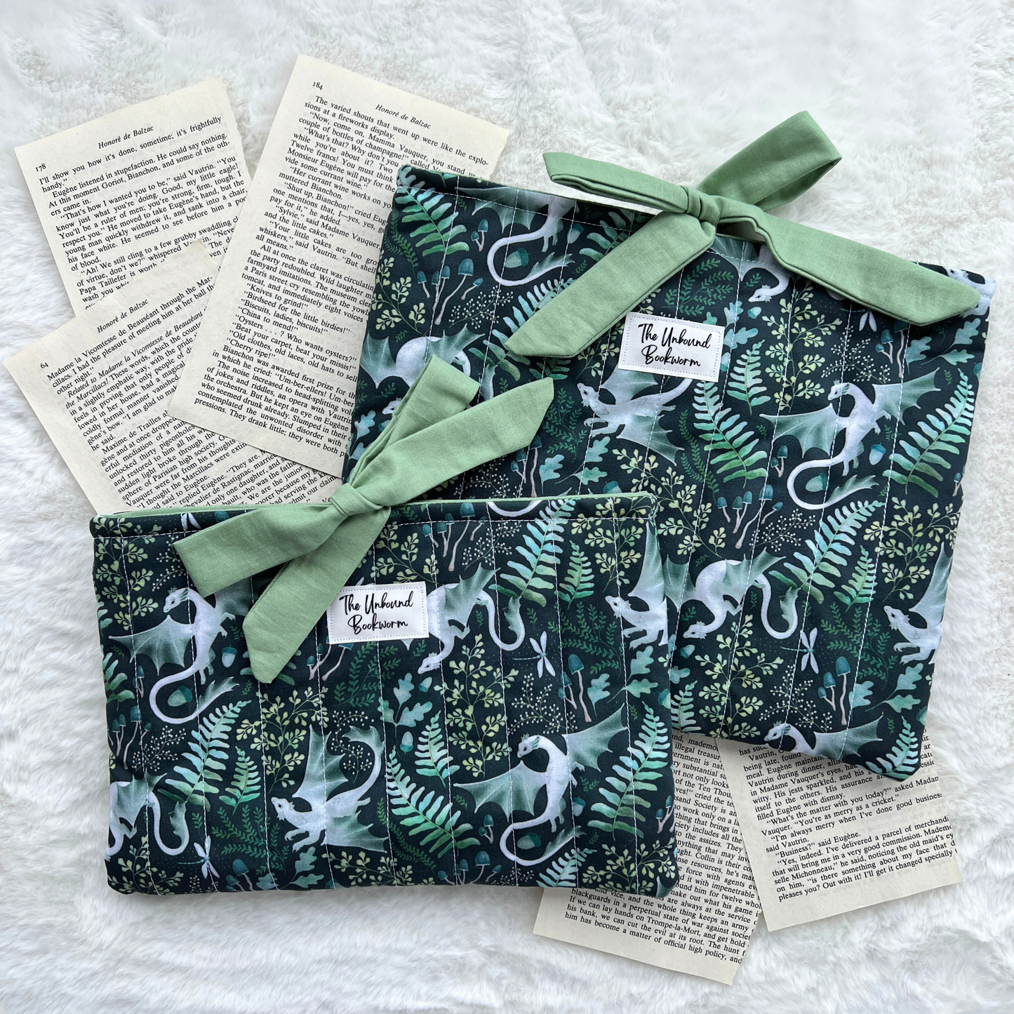 Green Dragons Book Sleeve