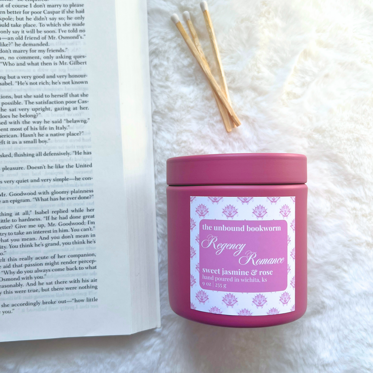 Regency Romance Candle