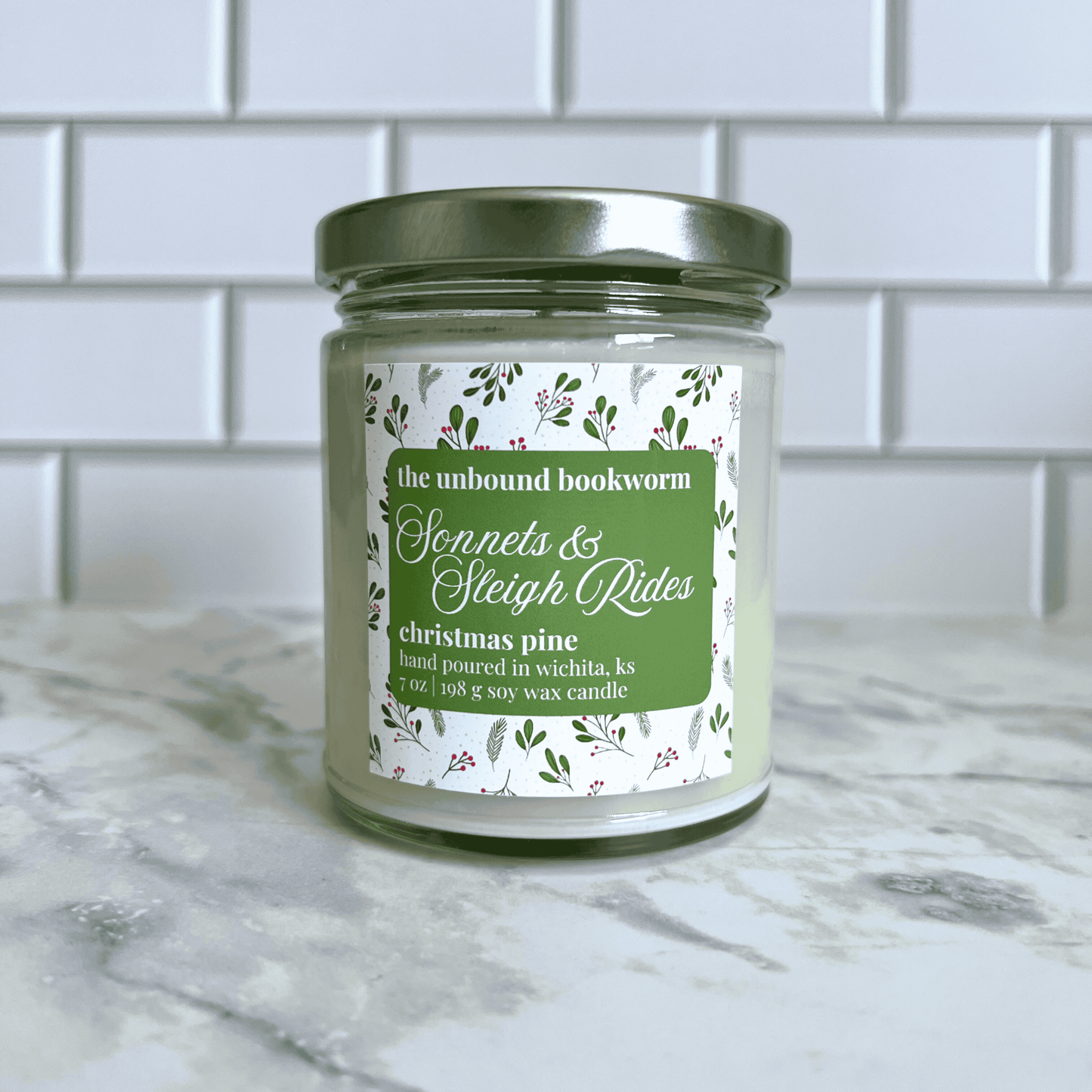Sonnets & Sleigh Rides | 7 oz Soy Book Candle