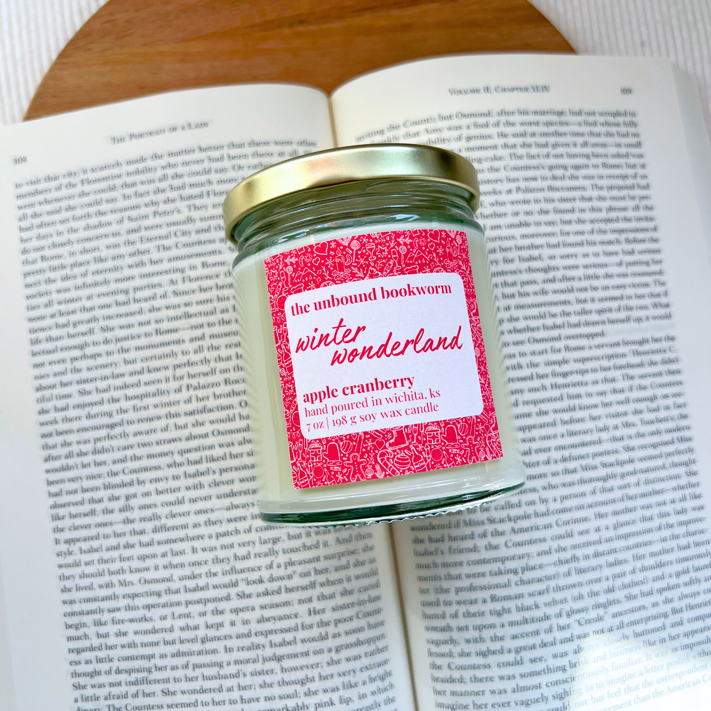 Winter Wonderland | 7 oz Soy Book Candle