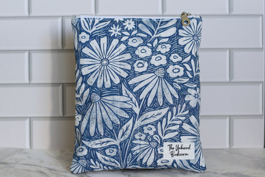 Blue Floral Kindle & Book Sleeve