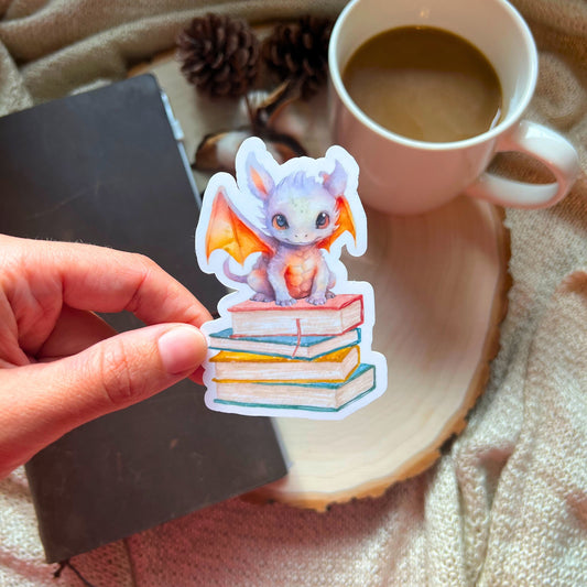 Book Dragon Kindle Sticker