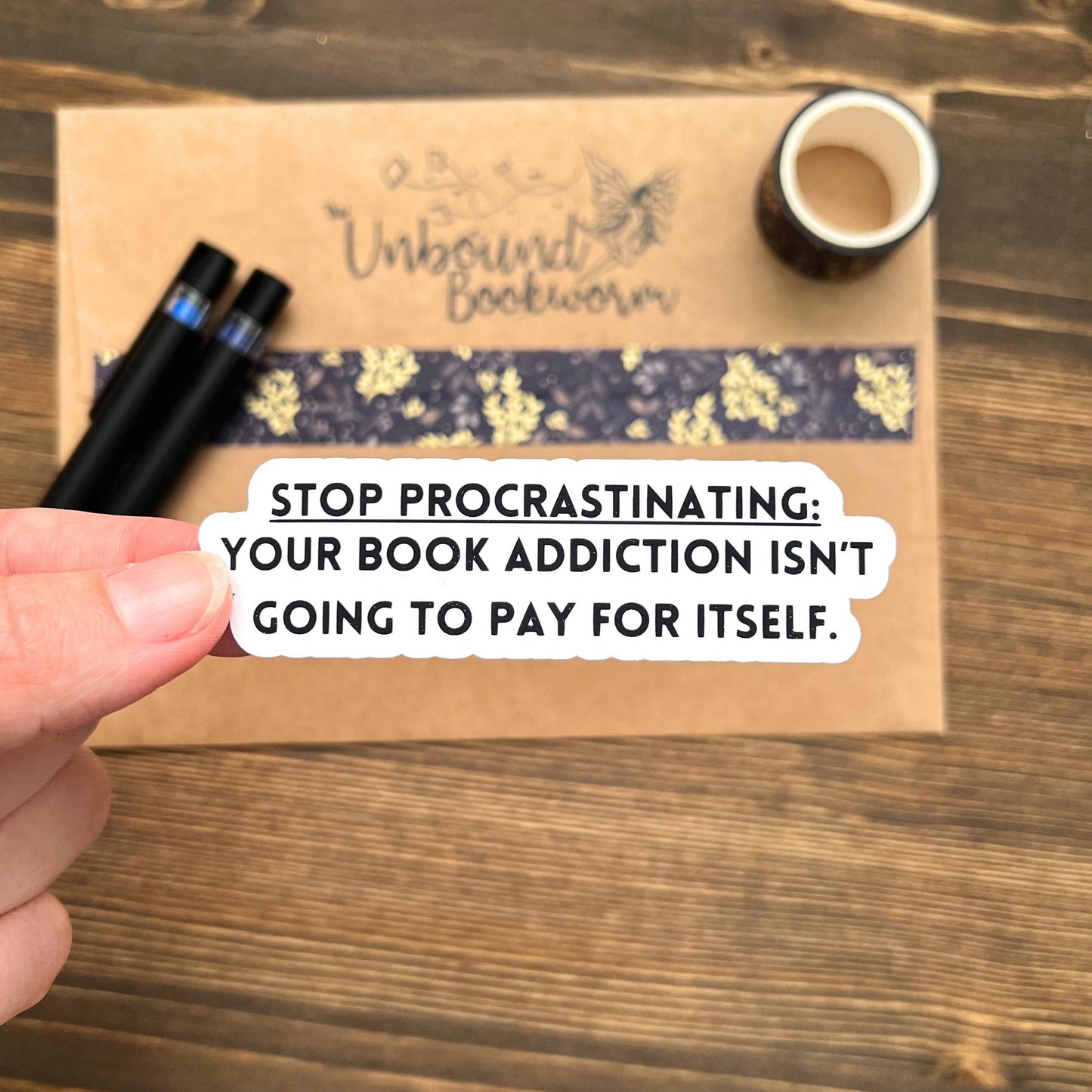 Stop Procrastinating Bookish Sticker