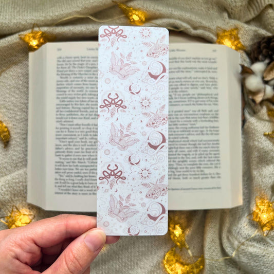 Celestial Pink Laminated Bookmark