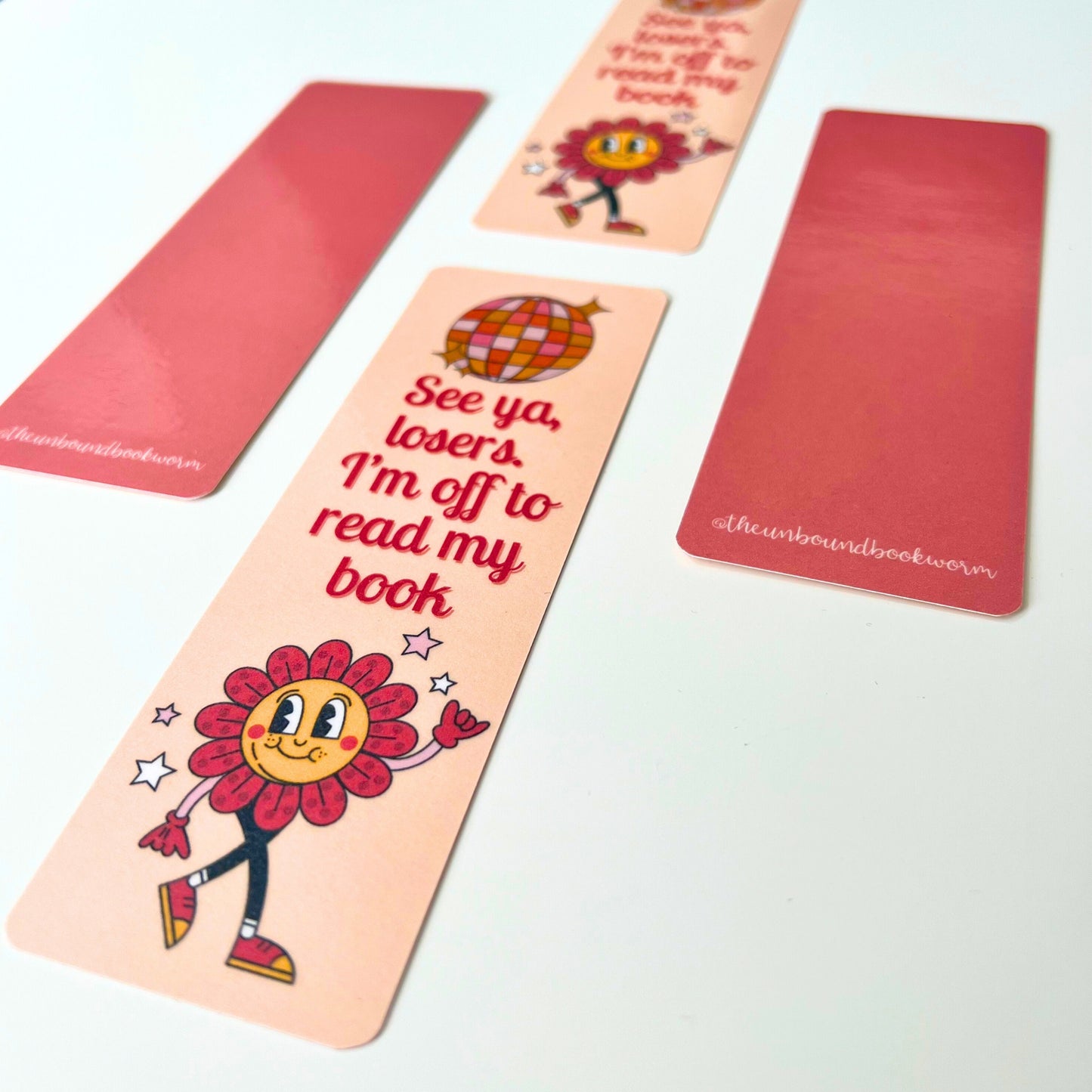 See Ya Losers | Sassy Retro Pink Bookmark