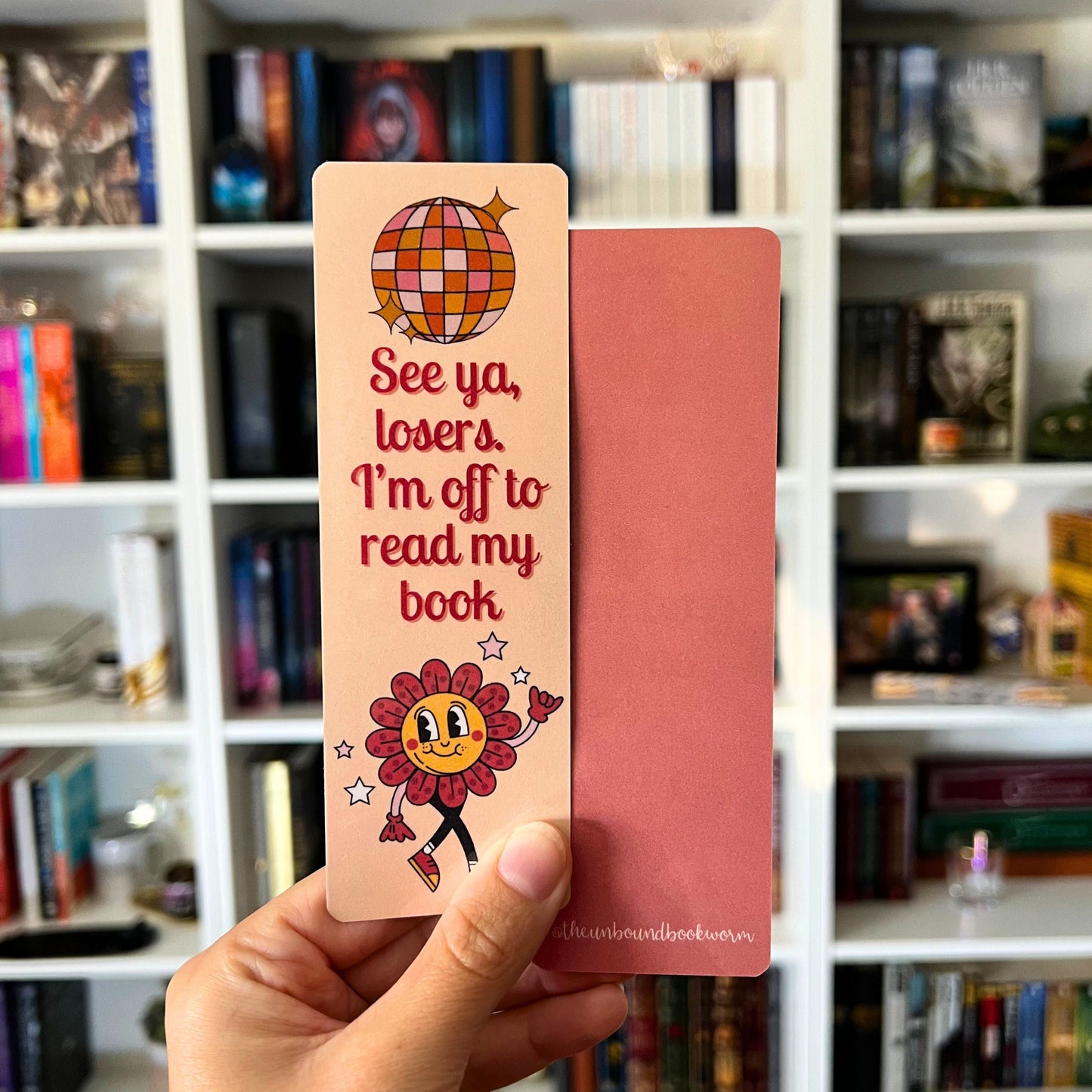 See Ya Losers | Sassy Retro Pink Bookmark