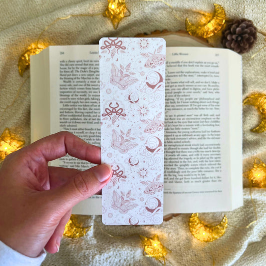 Celestial Pink Laminated Bookmark