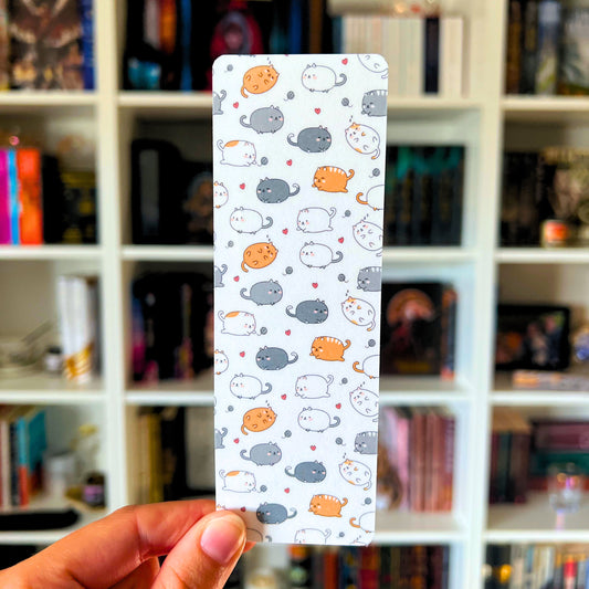 Fat Cat Laminated Bookmark
