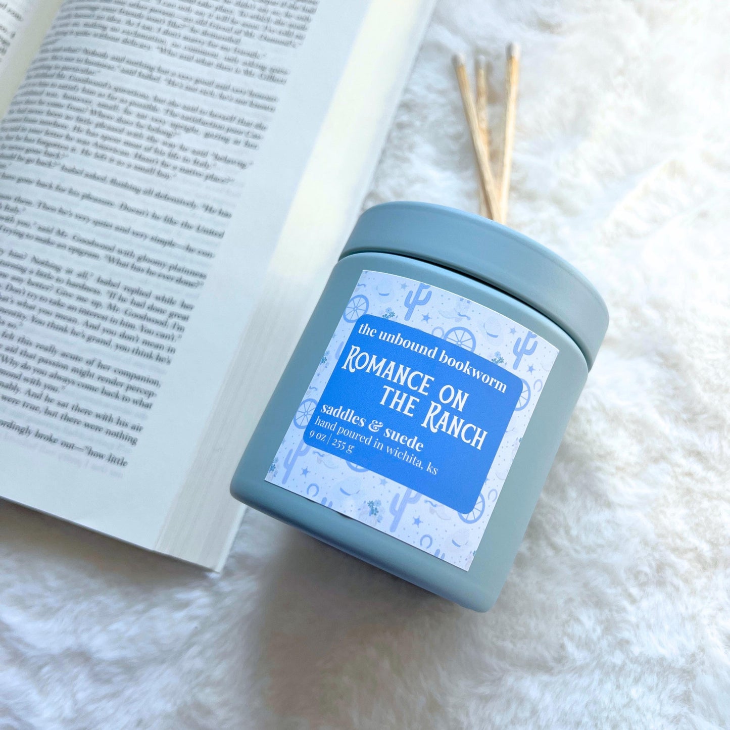 Cowboy Romance Candle
