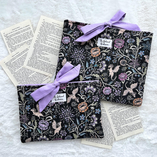 Lavender Dragons Book Sleeve